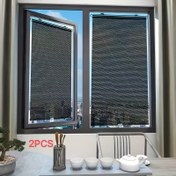 Resim 2 adet Siyah Güneşlik Perdeler, Emme Kupası Kurulumu, Delme Gerektirmez, Kullanımı Kolay, Araba ve Ev Penceresi Yalıtımı, Güneş Koruma, Serbest Gerilim, PVC Malzeme, Modern Tarz, Yatak Odası ve Çeşitli Odalar için 