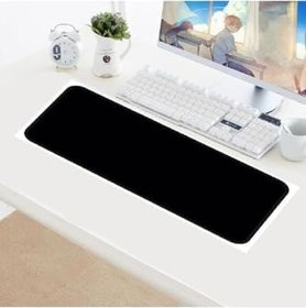 Resim Siyah Renk Kaliteli Oyuncu Gamer Oyuncu Klavye Ve Mause Pad Kaydırmaz Altlık Dikişli 70x30cm 