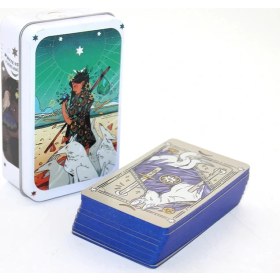 Resim Aspata Store Buğz Metal Kutulu Tarot Kartı White Numen 