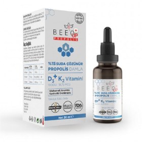 Resim Bee'o Up Propolis %15 D3 + K2 Suda Çözünür Damla 20 ml 