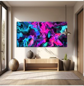 Resim Neon Derinlikler Kanvas Tablo 