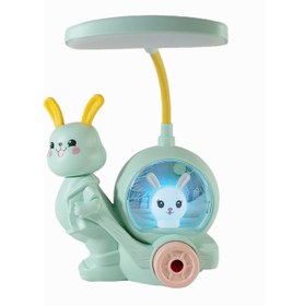 Resim Sensoria Sevimli Tavşan Çocuk Odası Gece Lambası Masa Lambası Kalemtraş Usb Süs Eşyası 2 Kademeli 