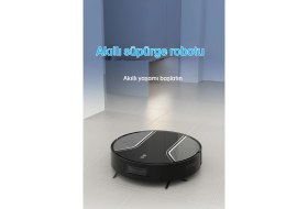 Resim Tekoo Akıllı Süpürge Robotu 3700PA Emiş Güçlü, Süpürme-Silme, Otomatik Şarj, Uygulama Kontrol 