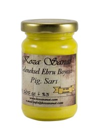 Resim Koza Sanat Ezilmiş Ebru Boyası Pigment Sarı 105ml 