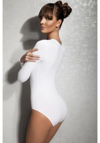 Resim Doreanse Kadın Modal Derin Yuvarlak Yaka Uzun Kollu Body 12401 