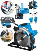 Resim Dragro Alman Pro 4200 Watt Lazerli Bakir Sargili Metal Şanzuman Sunta Kesme Daire Testere Makinesi 185 Mm 