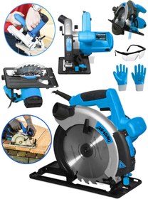 Resim Dragro Alman Pro 4200 Watt Lazerli Bakir Sargili Metal Şanzuman Sunta Kesme Daire Testere Makinesi 185 Mm 