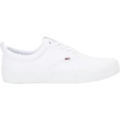 Resim Tommy Hilfiger Erkek Beyaz Erkek Spor Ayakkabı EM0EM00530100 Beyaz 
