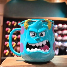 Resim Canavarlar Üniversitesi Mike Wazowski 316 Paslanmaz Çelik Kahve Kupa Kapaklı - 260ml, Mavi Karikatür Tasarım, İş, Okul, Dış Aktiviteler ve Hediyeler için Mükemmel, İş Kupası | Eğlenceli Kupa Stili | Dayanıklı Kahve Fincanı, Kahve Barı Aksesuarları 