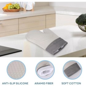 Resim Isıya Dayanıklı Silikon Fırın Eldiveni 