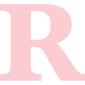 Resim Karton Harf Banner Pembe R 