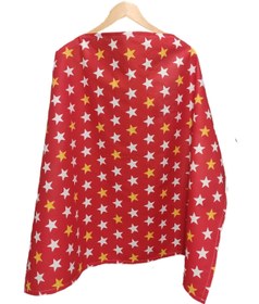 Resim BeybiNest Emzirme Önlüğü 100x80 Cm Ayarlanabilir Boy Sarı Kırmızı Balenli Model 