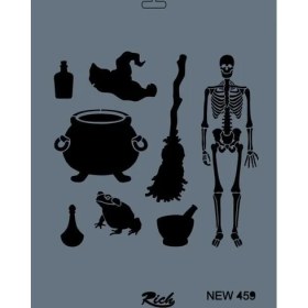 Resim Belle Fusion Mey Ithalat® Rich New Seri N-459 Stencil 35X25 cm 