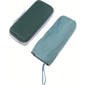 Resim Xuweiwei Siyah Yeşil Uv Koruyucu Katlanır Şemsiye Alüminyum Sap Ve Kartlı Kılıf 