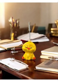 Resim Altın Saçlı Kawaii Sevimli Sarı Civciv Fotoğraf Ve Not Tutucu - Ofis Masa Not Tutacağı Sarı 