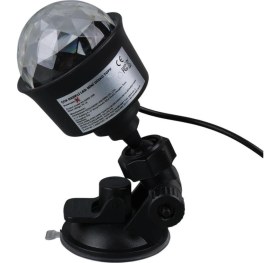 Resim Ledx AL-KX-6889 Projeksiyon Atmosferli Usbli 4 Watt Şarjlı Sihirli Rgb LED Disko Topu 