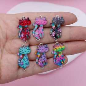 Resim 6 adet/16 adet Karışık Eski Gümüş Kaplama Kiremit Kedi Şansı Bağlayıcı Takı Yapımı Bileklik Aksesuarları DIY El Yapımı Sanat 