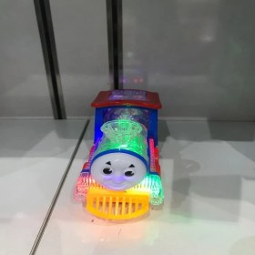 Resim YVZ Pilli Çarp Dön 3 Boyutlu Işıklı Thomas Tren 