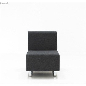 Resim Koltukstilim Iron Tekli Ofis Kanepe Siyah 