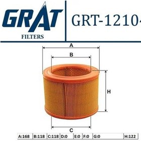 Resim Grat 12104 Hava Filtresi 1444g0 