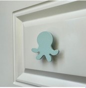 Resim Pomerol Mavi Ahtapot Dolap Kulpu - Çocuk Odası, Mutfak Ve Banyo İçin Modern, Şık Ve Dayanıklı Kulp, Dh 