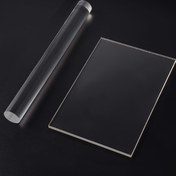 Resim 1 set akrilik merdane, katı kil hamuru yayma makinesi, DIY modelleme araçları ve aksesuarlar, polimer kil kalıp seti, katmanlama tahtası 