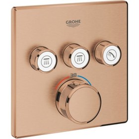 Resim Grohe Grohtherm Smartcontrol Üç Valfli Akış Kontrollü, Ankastre Termostatik Duş Bataryası - 29126dl0 