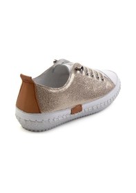 Resim Bambi Altın Leather Kadın Sneaker K01465065403 Altın 