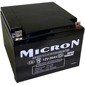 Resim Micron 12v 28 Ah Kuru Bakımsız Akü 
