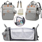 Resim Luckydog Fochsia Pembe Çanta Sırt Çantası Emzirme Örtüsü, Seyahat Pembe Pembe 