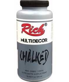 Resim Rich Multi Decor Chalked Akrilik Boya 500 Cc. 4604 Onyx 