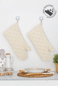 Resim FRY Fırın Eldiveni Isıya Dayanıklı Termo Astarlı LÜX Fırın Eldiveni 