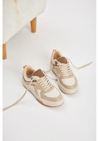 Resim Tonny Black Termo Taban Bağcıklı Kadın Bej Toprak Spor Ayakkabı Tba230 Bej Toprak 