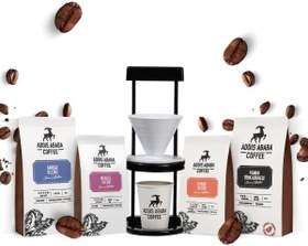Resim Addis Ababa Coffee - Tanışma Kahveleri Ve Filtre Kahve Demleme Seti 