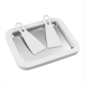 Resim Empoorlium Dondurma Yapma Makinesi Tava 2 Kazıyıcı ile Dıy Yoğurt Dondurma Yapma Makinesi Plaka Çok Fonksiyonlu Soğuk Tatlı Kızarmış Yemek Tabağı (Yurt Dışından) 