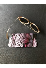 Resim ViP GiFT Gözlük Kılıfı Gözlük Kabı Hakiki Deri Snake 