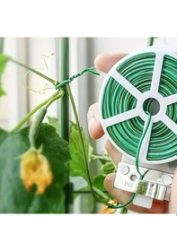 Resim Buffer 50 Metre Kendiliğinden Kesici Bıçaklı Bitki Saksı Kablo Sabitleme Teli 