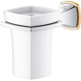 Resim Grohe Grandera Seramik Fırçalık Ve Tutacağı - 40909ıg0 Gri 