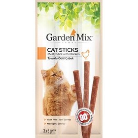 Resim Garden Mix Tavuk Etli Tahılsız Kedi Stick Ödül 3x5 Gr 