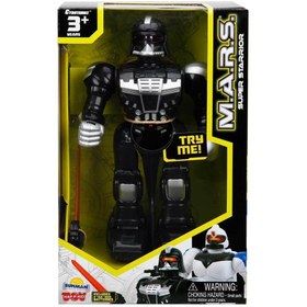 Resim Sunman M.a.r.s. Robot Işıklı Sesli 24cm Siyah 