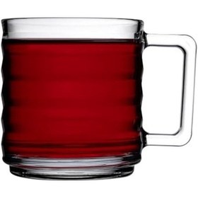 Resim Brıcks Fincan/kupa 320 Cc T Damla Logo K 2 Ofset Pencereli Kutu 24 Paşabahce Açık Altın 