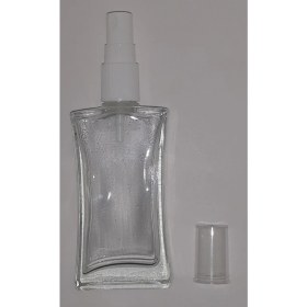 Resim D&B Parfüm Şişesi 50 ml (5 Adet) (TEKRAR DOLDURULABİLİR) Şeffaf Kapaklı Içbükey Boş Şişe 