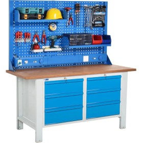 Resim Star Çelik Atölye Çalışma Tezgahı (1600 x 720 x 830-930/1844 mm) 