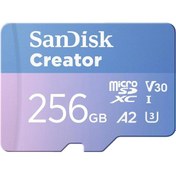Resim Creator 256gb 190/130mb/s Microsdxc Uhs-ı A2 V30 Adaptörlü Hafıza Kartı Sdsqxav-256g-ın6ms 