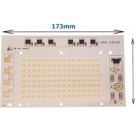 Resim 220 Volt 100 Watt SMD 2835 Ledli Hazır Projektör Ledi Beyaz Hazır Projektör PCB 