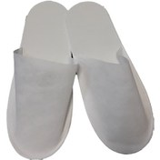 Resim Tek Kullanımlık Tela Overlok Otel Terliği 100 Adet 