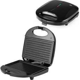 Resim Özbience Mini Elektrikli Tost Makinesi, 2 Dilim, Kilitli Kapak, 750W 