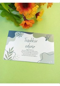 Resim 100 Adet Lux Kalın Kuşe Tebrik Kartı - Teşekkür Kartı - M3 