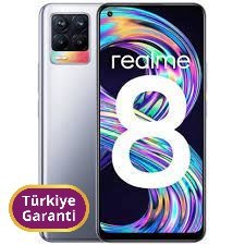 Resim Realme 8 TR Garanti | 128 GB 6 GB Gümüş 