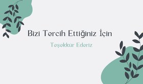 Resim Hazır Desenli Teşekkür Kartı - 10 / 10*14-3 